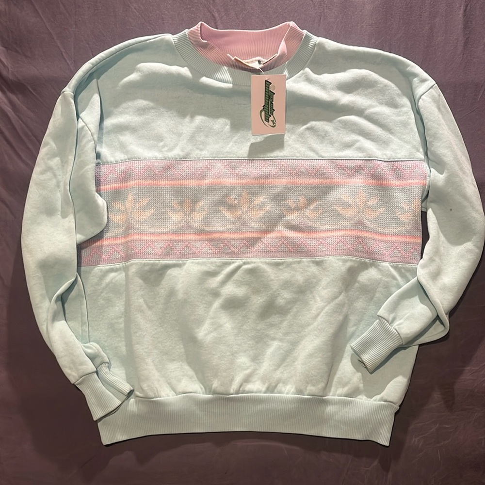 Huntington Ridge Size Large Granny Sweater Pastel